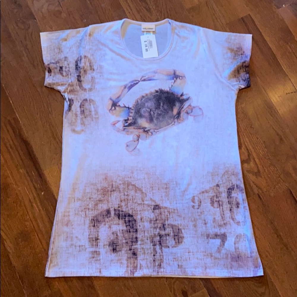 NWT sunshirt crab t shirt